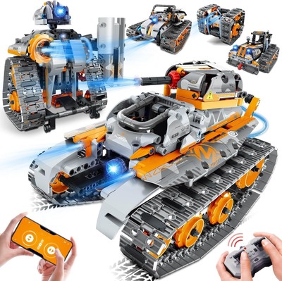 Roboter Spielzeug für 5 6 7 8 9 10 11 12+ Jahre Junge Mädchen, 5 in 1 Technik RC