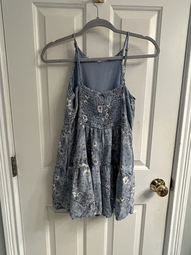 Girls Abercrombie Kids Blue Floral Romper-Size 15-16 - Picture 5 of 11