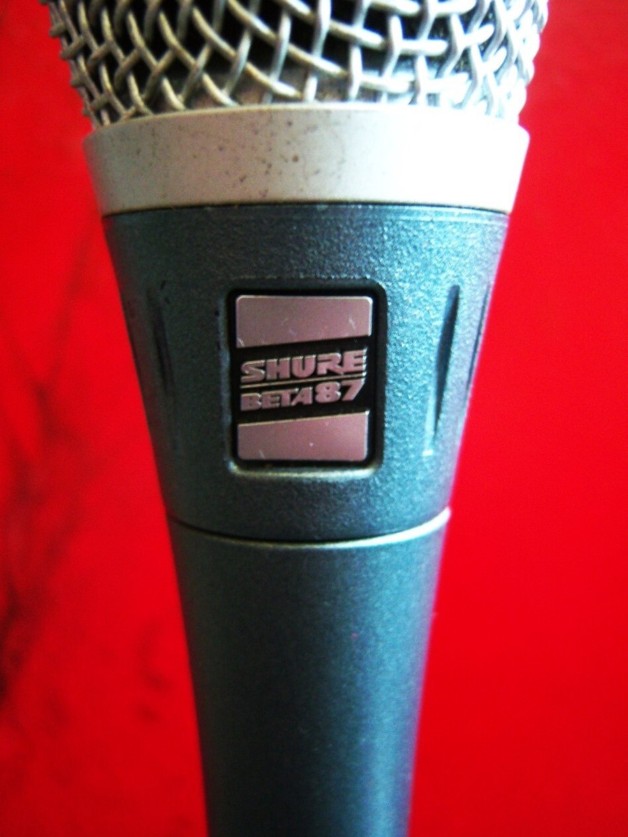 SHURE Beta87 初期型 USA製 マイク 動作確認済 Vintage RARE 1980's Shure Beta 87 condenser cardioid microphone