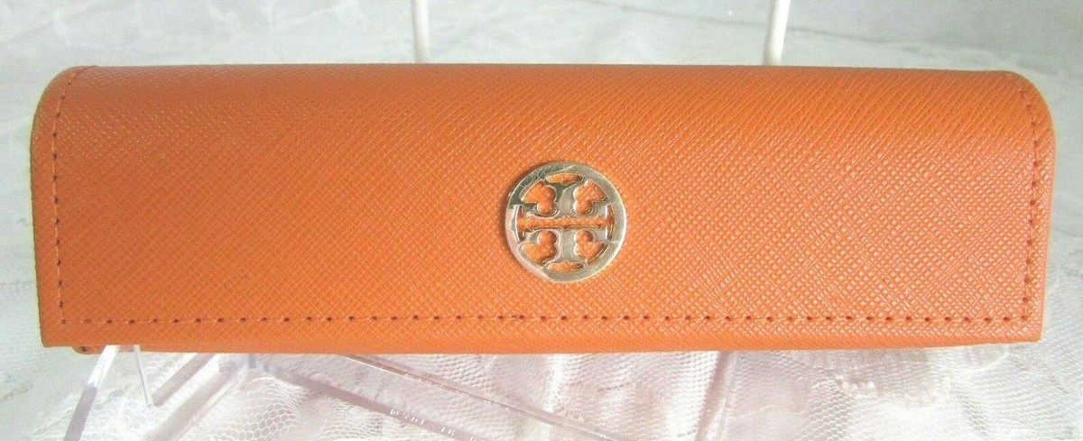 Tory Burch Orange Sunglasses with Gold Emblem Tory Burch Orange Sunglasses Case Hard Shell Gold Logo  main image 2