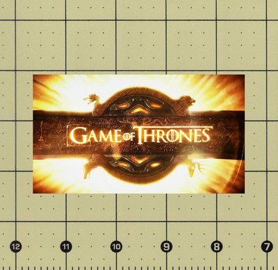 CUSTOM MADE REFRIGERATOR MAGNET GAME OF THRONES LOGO