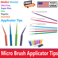 Dental MaxMicro Microbrush Micro Brush Applicator Tips (Super-Fine, Ultra -Fine)