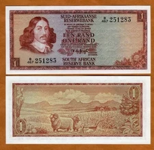 South Africa, 1 Rand, ND (1975), P-116b, aUNC Sheep