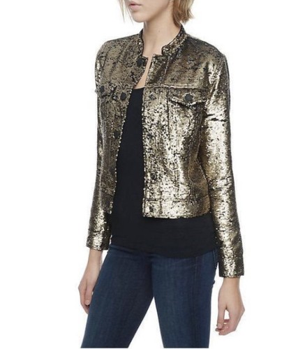 $398 Womens True Religion Sequin Jacket 