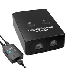USB Switcher Adapter 2 Ports Shared Controlle...