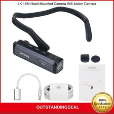 4K 18M Head Mounted Camera Wifi Action Camera Vlog Sports Camera w/ 32G TF Card