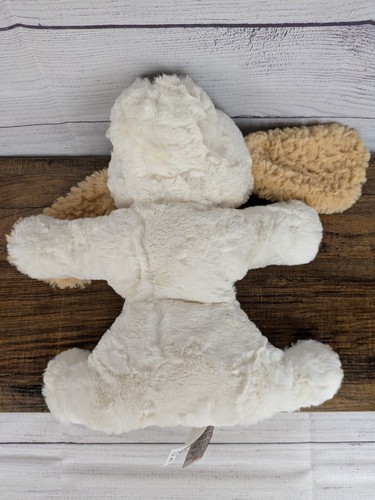 Gund Cozys 12” Chien White Tan Floppy Spaniel Dog 6058950 Stuffed Plush Tag - Picture 6 of 11