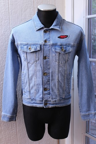 Chaqueta de Jean Takepride Azul Denim Abotonada Manga Larga Hombres XS ~NUEVA CON ETIQUETAS~ - Imagen 4 de 9