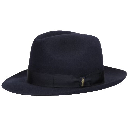 NWT FREE PEOPLE LACK OF COLOR MELODIC FEDORA HAT IN BLACK Sz  display picture 2