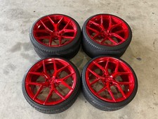 4 Vossen Forged Series 21 Red 20 21 Wheels Tires 2018 Audi R8 52k