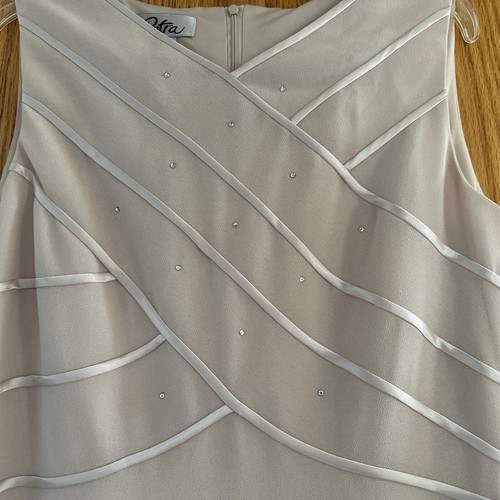 NWT Patra Tan Evening Wedding Sleeveless With Jacket Maxi Dress Sz:12 - Picture 7 of 8