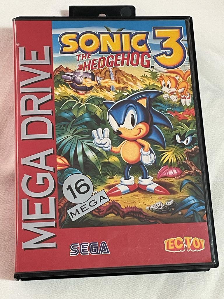 Sega Genesis Mega Drive Sonic 3D Blast Tectoy complete box manual poster  perfect