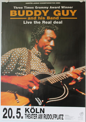 Buddy Guy,  Plakat, Poster, Konzert Tour,  Live, Köln, Theaterplatz, 1995
