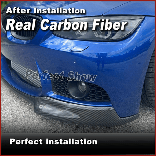 For BMW 3Series E92 E93 M3 2008-13 REAL Carbon Front Bumper Lip Spoiler Splitter - Picture 6 of 15