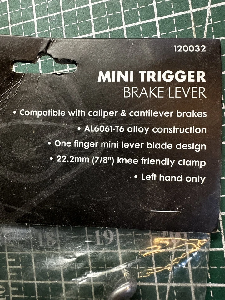 NOS Origin8 Mini Palanca de Freno Gatillo, LH, Plateada 120032 Foto 2 de 4