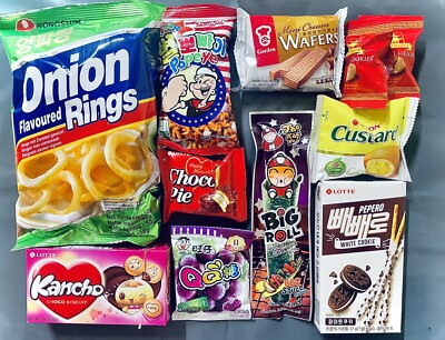 Asian snack treats box 10 pieces+1 Surprise Gift🎁 . Hampers