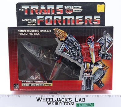 Swoop 100% Complete W/BOX & INSERT 1985 Vintage Hasbro G1 Transformers Figure