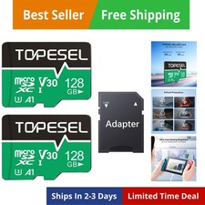 128GB Micro SD Card 2 Pack with Adapter, High Speed TF Card, Memory Card micr...