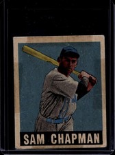 1948 Leaf Baseball #26 Sam Chapman, Poor (Tape) Philadelphia A's