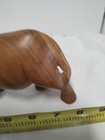 Hand Carved Wooden Rhino 2 Piece Set Figurines - 10" Long - African Made - Used — photo 9