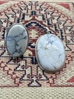 Vintage Navajo Howlite Ring And Pendent In Heavy 925 Sterling Silver Sz 5 Ring — photo 1