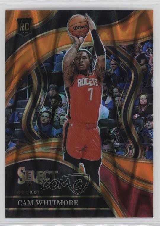 2023-24 Panini Select Courtside Orange Tectonic Prizm Cam Whitmore #282 19b1