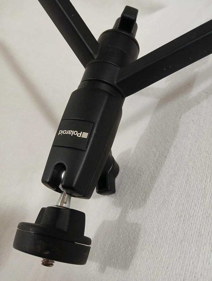 Polaroid Table Top Tripod w / Pivoting Ball Head Black Compact for Travel, Pack - Image 3 of 4