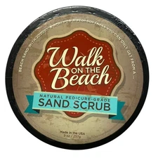 Walk On The Beach Natural Pedicure-Grade Sand Scrub 9oz USA Perfectly Posh * New