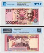 Ghana 20000 Cedis, 2002, P-36a, UNC, Authenticated