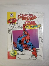 Vintage 1992 The Amazing Spiderman Comics to Color Coloring Book 3489