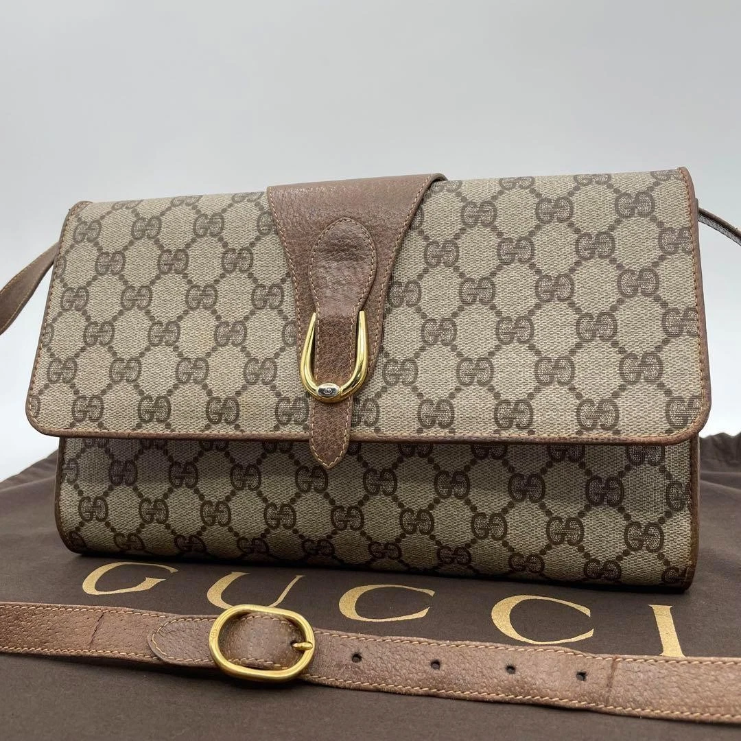 Sac à bandoulière pochette 2 voies cuir PVC GUCCI Gg