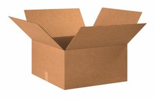 Shipping Boxes Medium 20"L x 20"W x 10"H 15-Pack - Corrugated Cardboard Box f...
