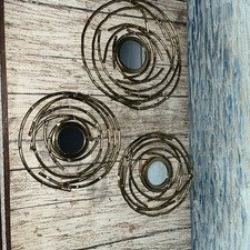 Mirrors Gold tone Wall Hanging Mirrors Woven/...