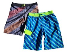 Cat  Jack Swim Trunks Lot of 2 Art Class Swimming Short Lined Boys Size 16