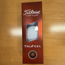 Titleist TruFeel Golf Balls White 3-Pack Sleeve NEW logo balls