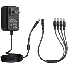 [UL Listed FCC] AC 100-240V to DC 12V 2A Power Supply Adapter 5.5mm x 2.1mm S...