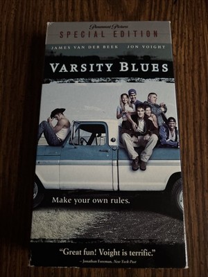Paramount Varsity Blues VHS 1999 NTSC R Special Edition James Van Der Beek