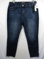 -NWT KUT From The Kloth Reese High Rise Fab Ab Ankle Straight Jeans Indigo 16W