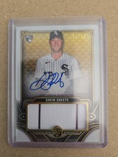 2022 Topps Triple Threads - Single Jumbo Relics Autographs Gavin Sheets #ASJR-GS