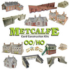 Metcalfe Model Railway Buildings Walls Scenics OO Gauge Card Kits FULL RANGE