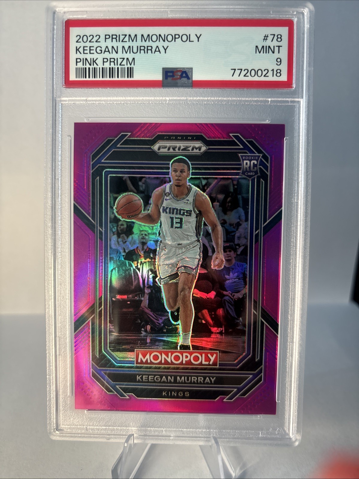 2022-23 Panini Prizm Monopoly - Keegan Murray #78 Pink Prizm /149 (RC)