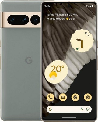 Google Pixel 7 Pro 128GB Hazel (Grey), Sehr gut   Refurbished, Display Burn-In