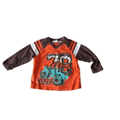 DIESEL Kids T-Shirt Size 12M Print Logo Long Sleeves