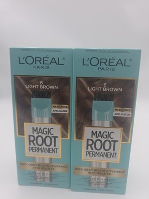 L Oreal Paris Magic 10 Minute Root Rescue #6 Light Brown Shades Lot Of 2
