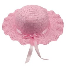 Easter Bonnet Make Your Own bonnet Craft Pink Summer Woven Hat with Ribbon