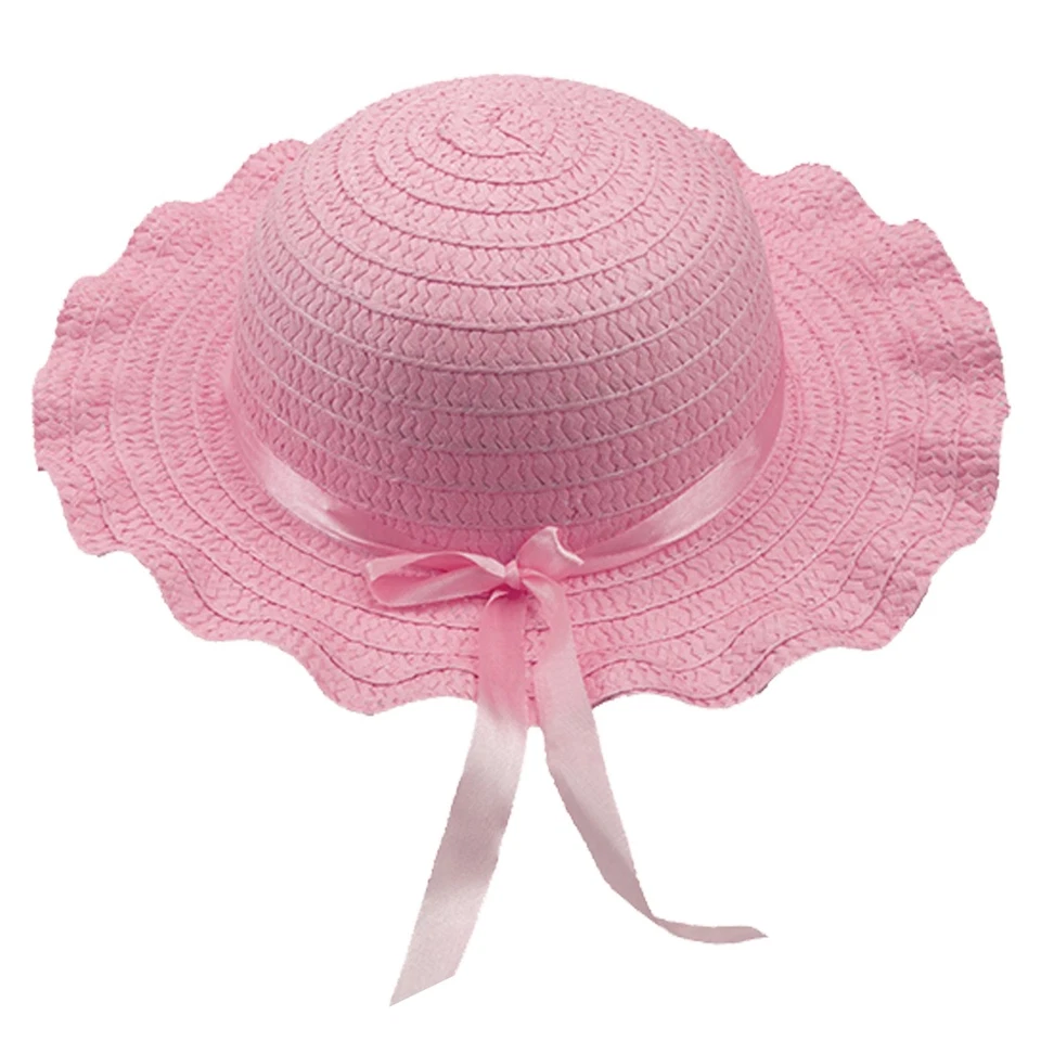 Osterhut Zum Selbermachen Bastelset Rosa Sommer Geflochtener Hut Mit Band - Bild 1 von 1