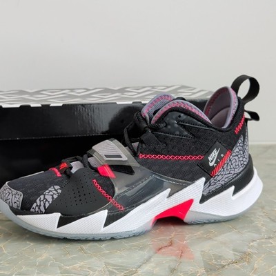 Jordan Why Not Zer0.3 Black Cement Men s Low Top Lace-Up/Strap CD3003-006