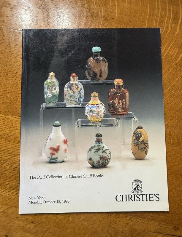 The REIF Collection Of Chinese Snuff Bottles Sold Christi’s October 18, 1993