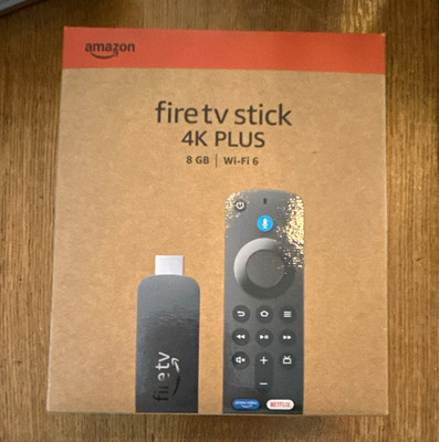 Amazon Fire TV Stick 4K Plus 8 GB Wi Fi 6 Sprachsteuerung HDMI Schwarz