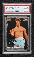 PSA/DNA 2022 Upper Deck AEW All Elite Wrestling Max Caster #7 16b5